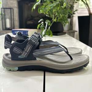 Keen Women's Terradora II Toe Post Sandals Navy/Grey Size 6.5